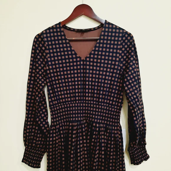 Downeast Gingham Check Cottagecore Maxi Dress Medium - Picture 4 of 6